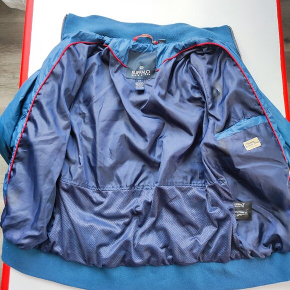 Buffalo David Bitton bomber jacket men's size M blue lot of pockets - Picture 3 of 15